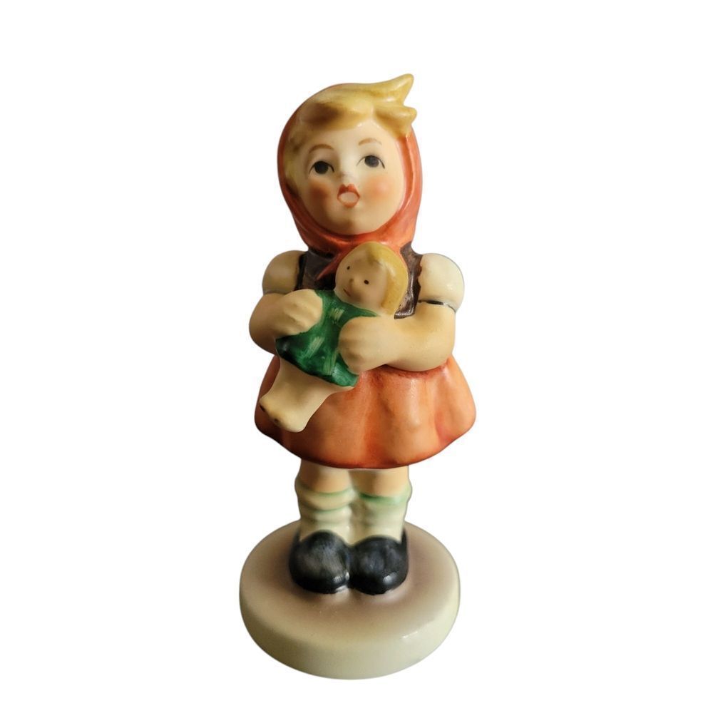 Goebel Decor Figurine with Orange and Green Accents